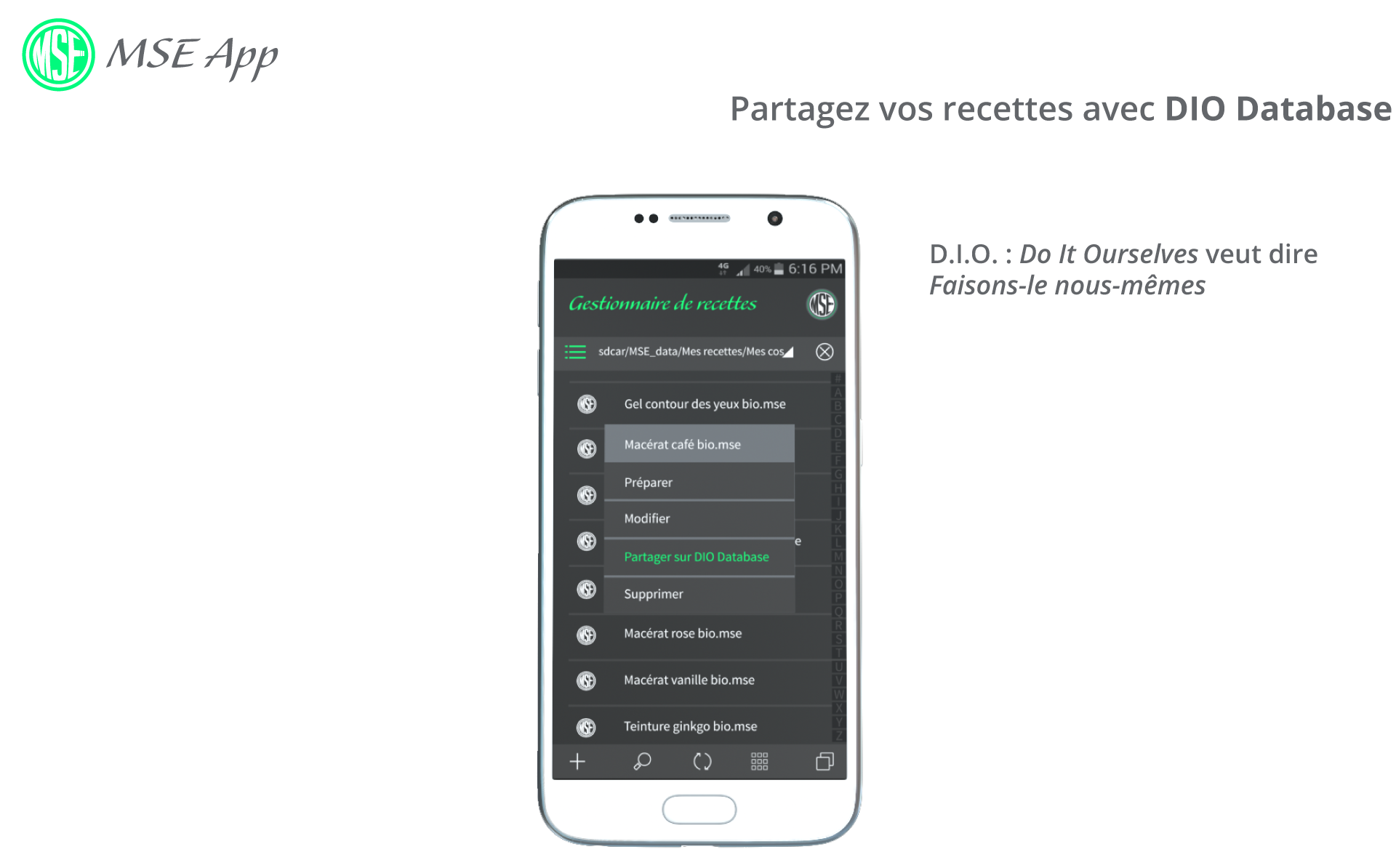 Partagez facilement vos recettes